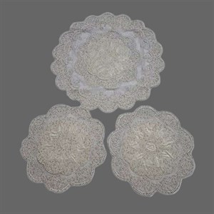 ست رومیزی 3 تکه  مدل حریر