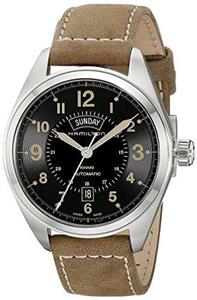 ساعت مچی مردانه همیلتون مدل H70505833 با بند چرمی Hamilton Men's Khaki Field Analog Display Automatic Self Wind Brown Watch 