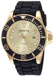 (Invicta Women's 'Pro Diver' Quartz Stainless Steel and Silicone Casual Watch, Color:Black (Model: 90302