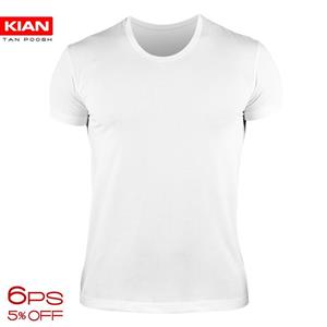 پکیج اقتصادی 6 عددی زیرپوش نیم آستین پنبه سفید