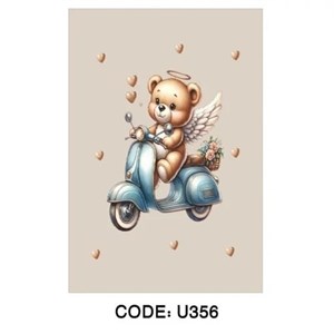 فرشینه کودک مخمل ترک طرح خرس تدی U356 (پس کرایه) - 1.5 در 2.25 متر ( 4 متری ) - سایز: 1.5 در 2.25 متر ( 4 متری )