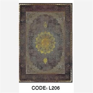 قیمت خرید فرش چاپی هازان ترک طرح خورشید L206(پس کرایه) - پادری 50 در 80 - سایز: پادری 50 در 80