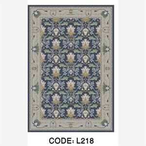 قیمت خرید فرش چاپی هازان ترک طرح نیلوفر L218(پس کرایه) - پادری 50 در 80 - سایز: پادری 50 در 80