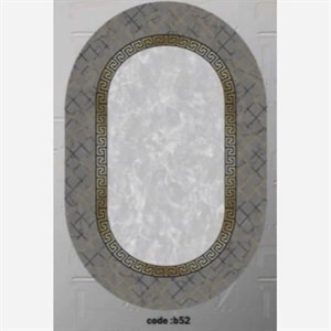 فرشینه بیضی مخمل ترک طرح ورساچه کدb52 (پس کرایه) - پادری(50در80بیضی) - سایز: پادری(50در80بیضی)