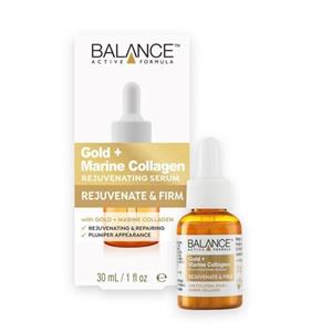 سرم جوان کننده پوست بالانس با طلای کلوئیدی و کلاژن دریایی حجم 30 میلی لیتر Balance Gold Collagen Rejuvenating Serum 30ml