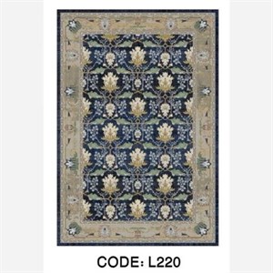 قیمت خرید فرش چاپی هازان ترک طرح نیلوفرL220(پس کرایه) - پادری 50 در 80 - سایز: پادری 50 در 80