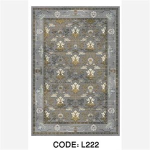 قیمت خرید فرش چاپی هازان ترک طرح نیلوفرL222(پس کرایه) - پادری 50 در 80 - سایز: پادری 50 در 80