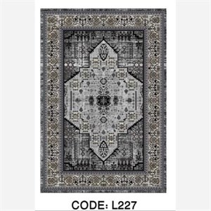 قیمت خرید فرش چاپی هازان ترک طرح هندسیL227(پس کرایه) - پادری 50 در 80 - سایز: پادری 50 در 80