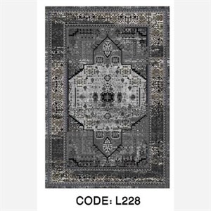 قیمت خرید فرش چاپی هازان ترک طرح هندسیL228(پس کرایه) - پادری 50 در 80 - سایز: پادری 50 در 80