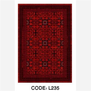 قیمت خرید فرش چاپی هازان ترک طرح قرمزسنتی L235(پس کرایه) - پادری 50 در 80 - سایز: پادری 50 در 80