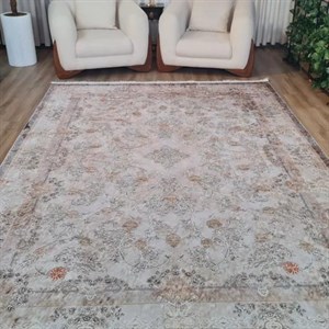 فرشینه مخمل هازان طرح صبا L105(پس کرایه) - پادری 50 در 80 - سایز: پادری 50 در 80