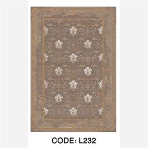 قیمت خرید فرش چاپی هازان ترک طرح نیلوفر L232(پس کرایه) - پادری 50 در 80 - سایز: پادری 50 در 80
