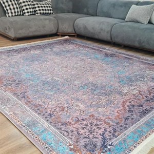 فرشینه برند حسن نیا مخمل هازان طرح فیروزه مشهد L509(پس کرایه) - پادری(80*50) - سایز: پادری(80*50)