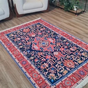 فرش چاپی برند حسن نیا مخمل هازان طرح باغ لاجورد o131(پس کرایه) - 1.5 در 2.25 متر ( 4 متری ) - سایز: 1.5 در 2.25 متر ( 4 متری )