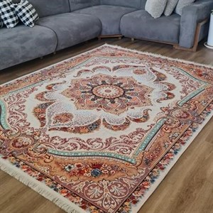فرش چاپی مخمل هازان ترک طرح شاه نگارh566(پس کرایه) - پادری(80*50) - سایز: پادری(80*50)