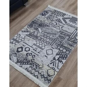 فرشینه حسن نیا مخمل ترک طرح مینیمال باستانی برند U173 (پس کرایه) - پادری(80*50) - سایز: پادری(80*50)