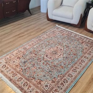 فرشینه مخمل کیفیت هایژنیک گوشتی A طرح سیرجان L565 (پس کرایه) - پادری 50 در 80 سانت - سایز: پادری 50 در 80 سانت