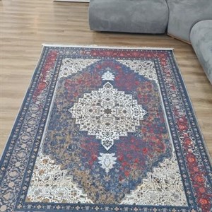 فرشینه مخمل کیفیت هایژنیک گوشتی A طرح پانیک L760 (پس کرایه) - پادری 50 در 80 سانت - سایز: پادری 50 در 80 سانت