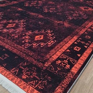 فرشینه مخمل کیفیت هایژنیک گوشتی A طرح نائین L512 (پس کرایه) - پادری 50 در 80 سانت - سایز: پادری 50 در 80 سانت