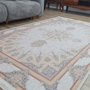فرشینه مخمل کیفیت هایژنیک گوشتی A طرح داود روشن L735 (پس کرایه) - پادری 50 در 80 سانت - سایز: پادری 50 در 80 سانت