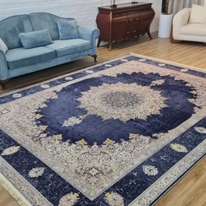 فرش چاپی مخمل کیفیت هایژنیک گوشتی A طرح رویسا L190(پس کرایه) - 1 در 1.5 متر (1/5 متری) - سایز: 1 در 1.5 متر (1/5 متری)
