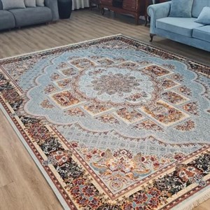 فرش چاپی مخمل کیفیت هایژنیک گوشتی A طرح خاوین U661 (پس کرایه) - 1 در 1.5 متر (1/5 متری) - سایز: 1 در 1.5 متر (1/5 متری)