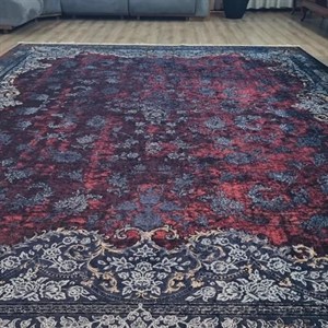 فرش چاپی مخمل کیفیت هایژنیک گوشتی A طرح باوان L506(پس کرایه) - 1.5 در 2.25 متر ( 4 متری ) - سایز: 1.5 در 2.25 متر ( 4 متری )