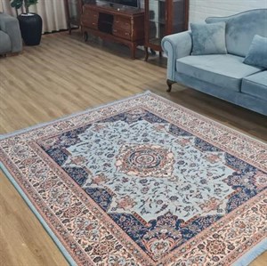 فرش چاپی کیفیت A هایژنیک طرح اشکبوس U547 (پس کرایه) - 1 در 1.5 متر (بیضی) - سایز: 1 در 1.5 متر (بیضی)