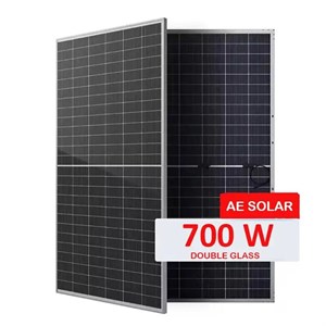 پنل خورشیدی 700 وات مونو کریستال بایفشیال برند AE SOLAR سری METEOR