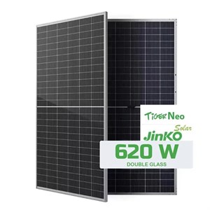 پنل خورشیدی 620 وات مونو کریستال بایفشیال برند JINKO SOLAR با تکنولوژی N-Type