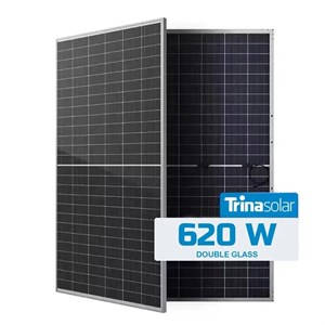پنل خورشیدی 620 وات مونوکریستال بایفشیال برند Trina solar با تکنولوژی N-Type TOPCon