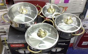 سرویس استیل 8 پارچه ترک مارک VIVALDI کد C101 اصلی