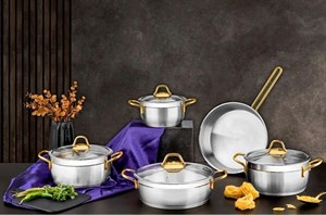 سرویس استیل 9 پارچه  مارک اوزلایف ترک کد488 اصلی