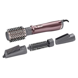سشوار برس‌دار چرخشی 1000 وات بابیلیس مدل AS960E، موتور DC، وزن 530 گرم، المنت سرامیک، دارای سری چرخشی با ویژگی فرکنندگی، صاف‌کنندگی، حجم‌دهندگی، با قابلیت باد سرد