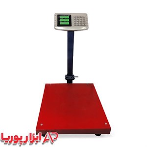 باسکول دیجیتال ۳۰۰ کیلویی محک کفه ۵۰ ۵۰ سانتیمتر نمایشگر دوطرفه