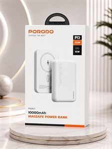 پاوربانک مگ‌سیف Porodo با ظرفیت 10000 میلی‌آمپرساعت