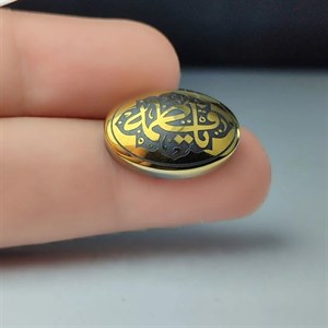 نگین حدید حکاکی یافاطمه  کد 3607
