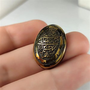 نگین حدید حکاکی وان یکاد  کد 3525