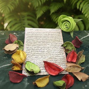 حرز سوره ی احزاب روی پوست آهوی اصلی  کد 3616