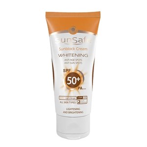 کرم ضد آفتاب روشن‌کننده  SPF50 سان سیف