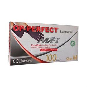 دستکش نیتریل مشکی نیتکس (Op Perfect) 100 عددی