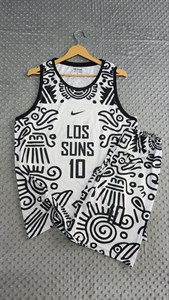 ست کیت ورزشی بسکتبال  LOS SUNS 10  کد 11  سفید