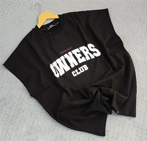 تیشرت وست باکسی OWNERS مشکی  کد 129