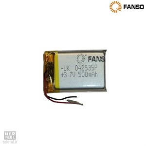 باتری لیتیومی فانسو مدل d500 ظرفیت 500 میلی امپر ساعت