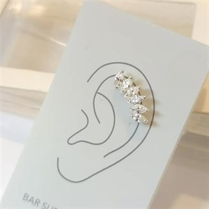 پیرسینگ گوش نقره 