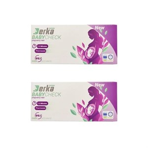 پک 2 تایی کیت تشخیص سریع بارداری درکا Derka Baby Check