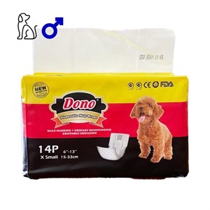 پوشک سگ نر دونو سایز XS بسته 14 عددی Dono