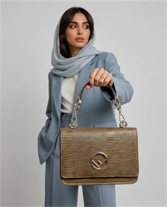 کیف چرم زنانه استایل فندی