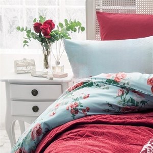 کاور رختخواب  روکش لحاف دو نفره انگلیش هوم مدل Rosejoy سایز 220x200 سانتی‌متر 