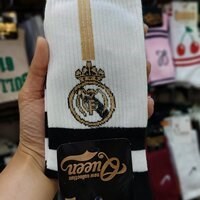 جوراب ساق بلند اسپرت کویین | طرح رئال مادرید (Real madrid) | نخ ایرانی درجه 1 | فری سایز ۳۶ تا ۴۳